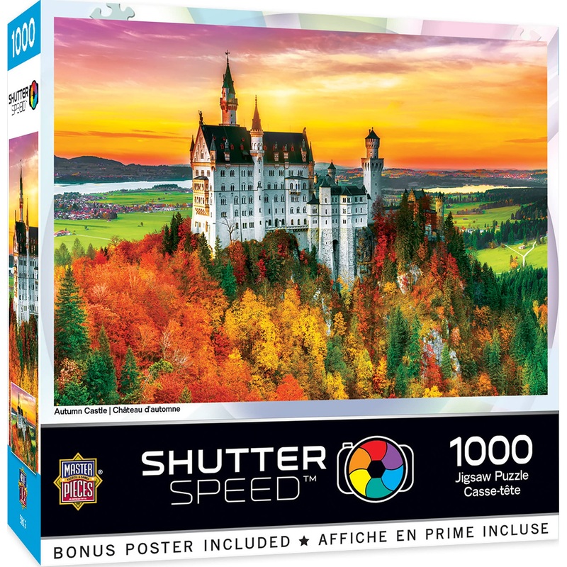 Masterpieces 1000 Piece Jigsaw Puzzle For Adults, Family, Or Kids - Autumn Castle - 19.25'X26.75'