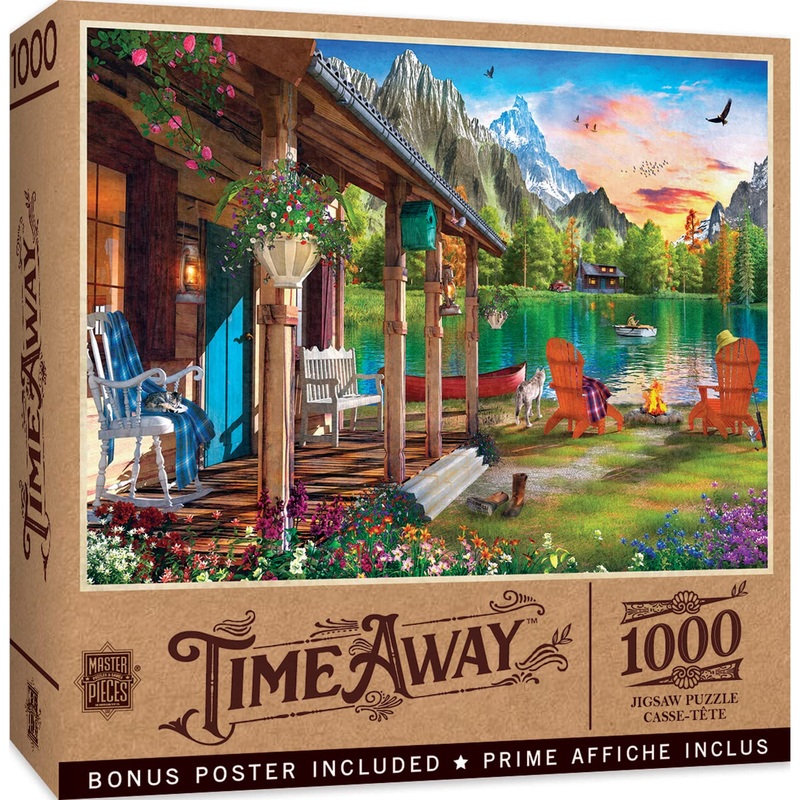 Masterpieces 1000 Piece Jigsaw Puzzle For Adults, Family, Or Kids - Evening On The Lake - 19.25'X26.75'