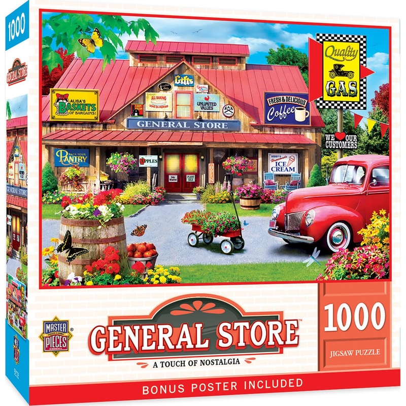 Masterpieces 1000 Piece Jigsaw Puzzle For Adults, Family, Or Youth - A Touch Of Nostalgia - 19.25'X26.75'