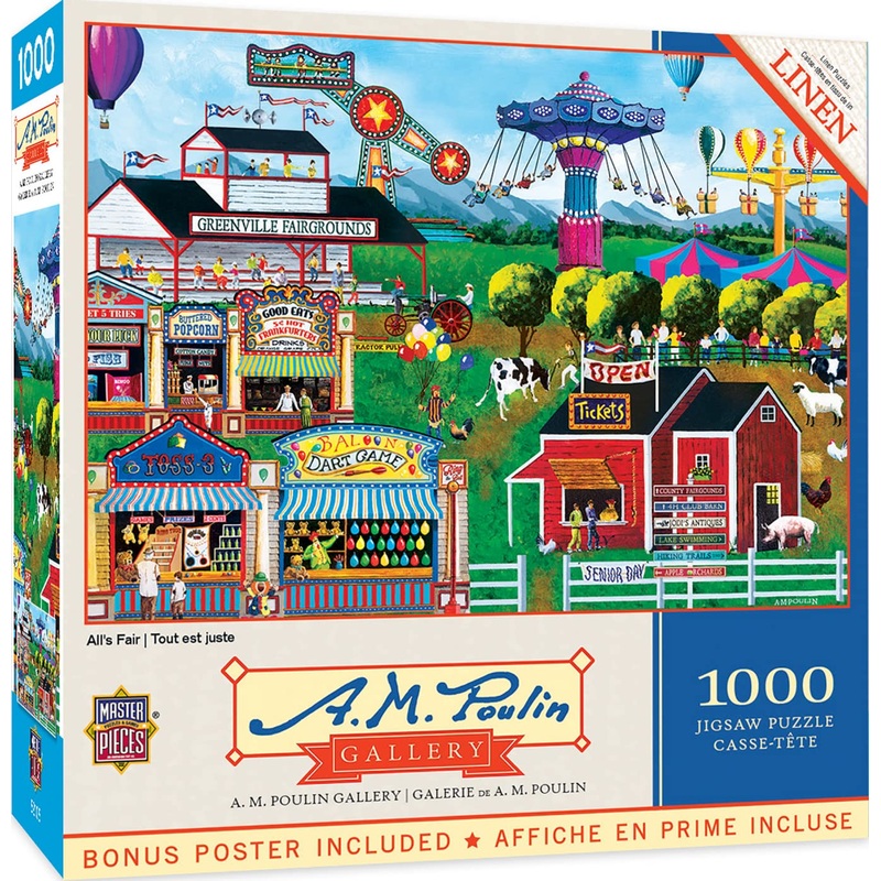 Masterpieces 1000 Piece Jigsaw Puzzle For Adults, Family, Or Youth - All'S Fair - 19.25'X26.75'