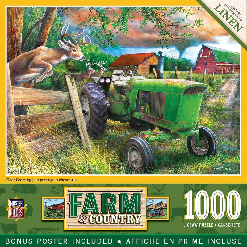 Masterpieces 1000 Piece Jigsaw Puzzle For Adults, Family, Or Youth - Deer Crossing - 19.25'X26.75'