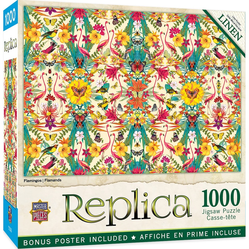 Masterpieces 1000 Piece Jigsaw Puzzle For Adults, Family, Or Youth - Flamingos - 19.25'X26.75'