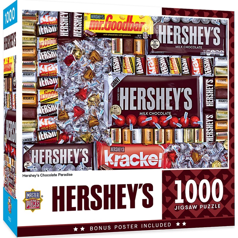 Masterpieces 1000 Piece Jigsaw Puzzle For Adults, Family, Or Youth - Hershey'S Chocolate Paradise - 19.25'X26.75'