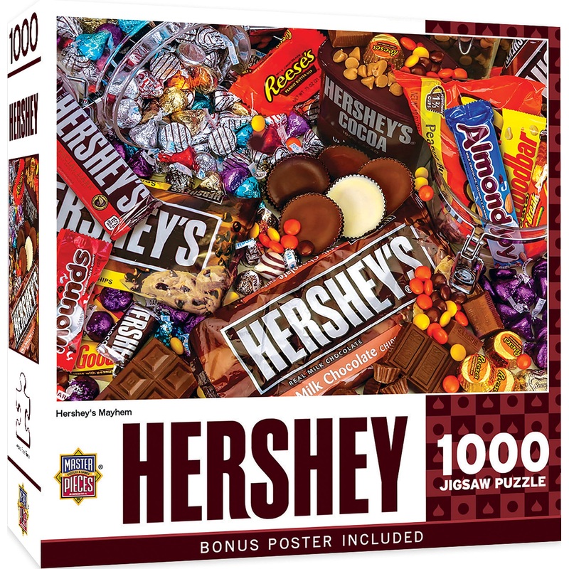 Masterpieces 1000 Piece Jigsaw Puzzle For Adults, Family, Or Youth - Hershey'S Mayhem - 19.25'X26.75'