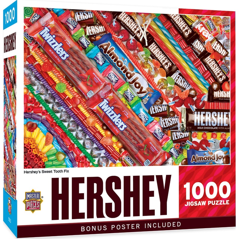 Masterpieces 1000 Piece Jigsaw Puzzle For Adults, Family, Or Youth - Hershey'S Sweet Tooth Fix - 19.25'X26.75'