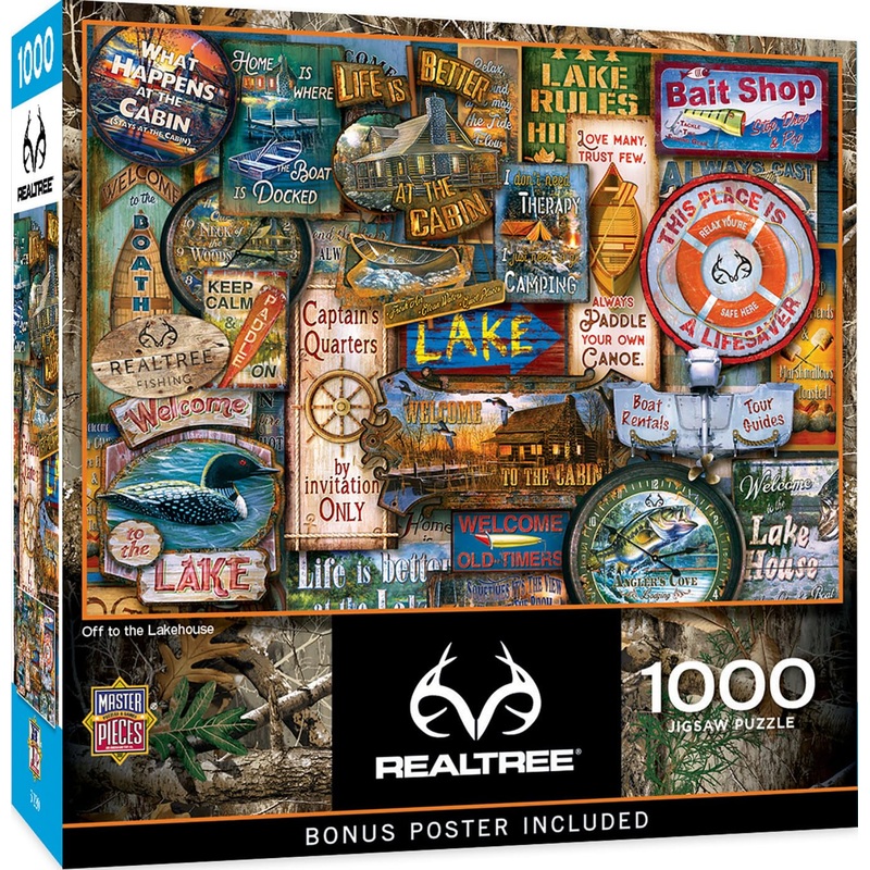 Masterpieces 1000 Piece Jigsaw Puzzle For Adults, Family, Or Youth - Off To The Lakehouse - 19.25'X26.75'