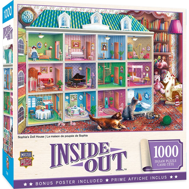 Masterpieces 1000 Piece Jigsaw Puzzle For Adults, Family, Or Youth - Sophia'S Dollhouse - 19.25'X26.75'