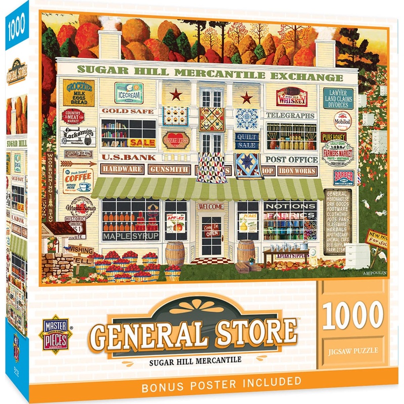 Masterpieces 1000 Piece Jigsaw Puzzle For Adults, Family, Or Youth - Sugar Hill Mercantile - 19.25'X26.75'