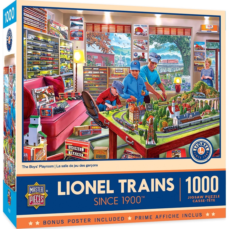 Masterpieces 1000 Piece Jigsaw Puzzle For Adults, Family, Or Youth - The Boy'S Playroom - 19.25'X26.75'