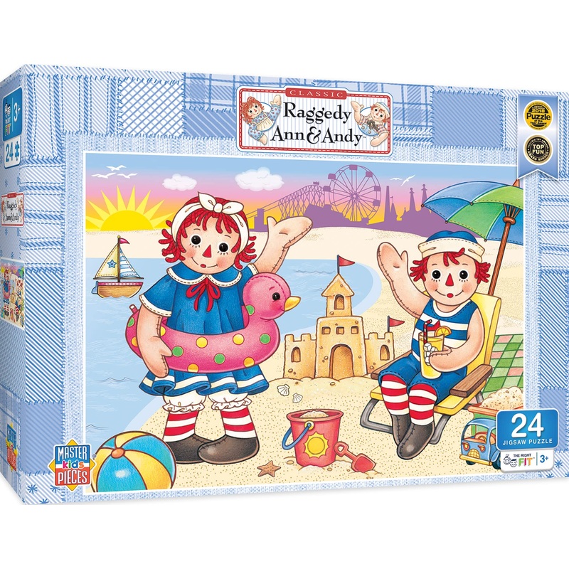 Masterpieces 24 Piece Vintage Jigsaw Puzzle For Kids - Beach Fun - 14'X19'