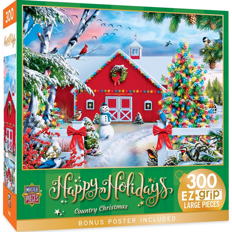 Masterpieces 300 Piece Ez Grip Jigsaw Puzzle - Country Christmas - 18'X24'