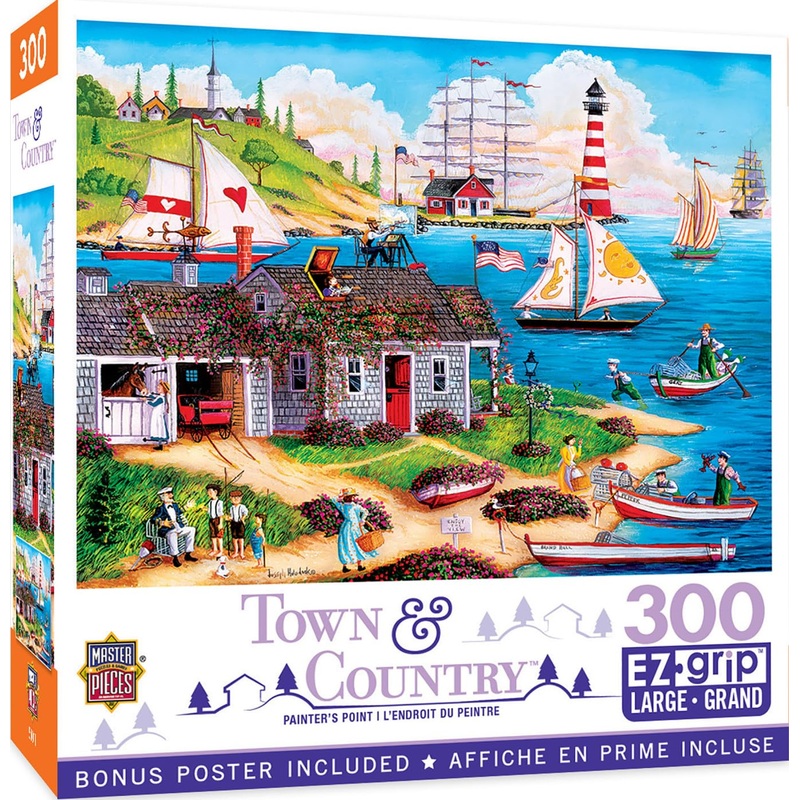 Masterpieces 300 Piece Ez Grip Jigsaw Puzzle - Painter'S Point - 18'X24'