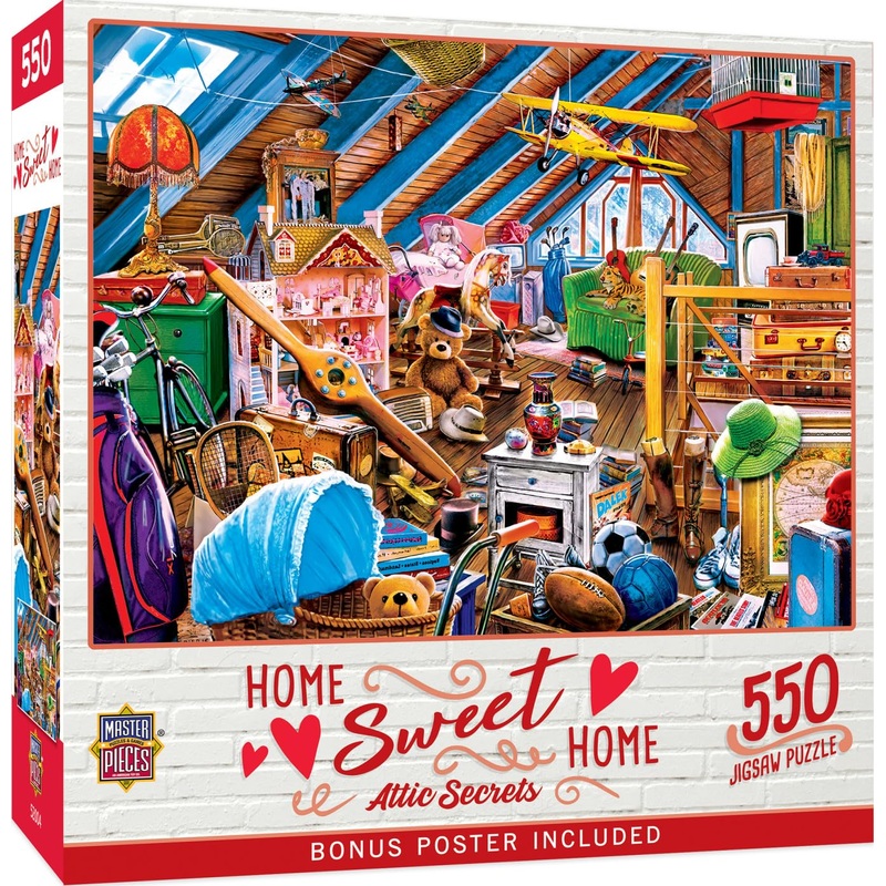 Masterpieces 550 Piece Jigsaw Puzzle For Adults And Family - Attic Secrets - 18'X24'