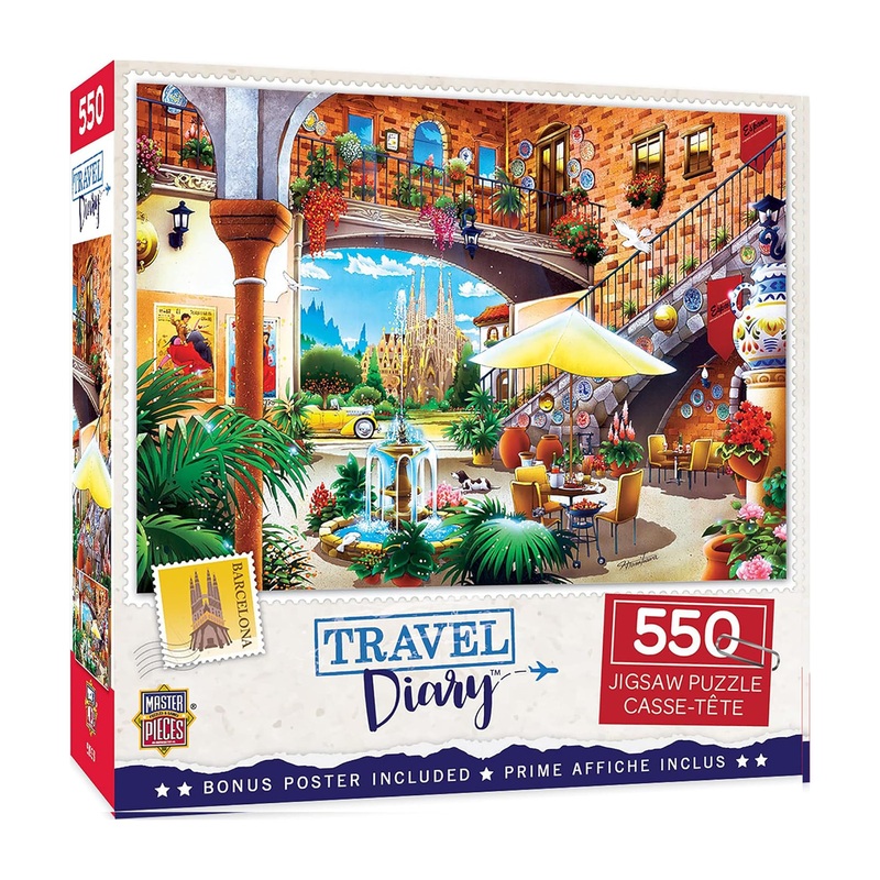 Masterpieces 550 Piece Jigsaw Puzzle For Adults, Family, Or Kids - Barcelona - 18'X24'