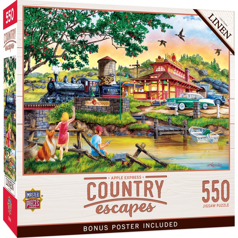 Masterpieces 550 Piece Jigsaw Puzzle For Adults, Family, Or Youth - Apple Express - 18'X24'
