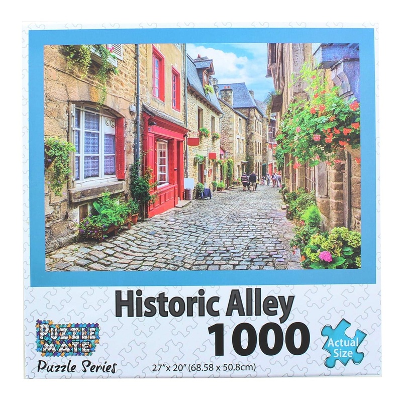 Puzzle Mate - Historic Alley - 1000 Piece Jigsaw Puzzle