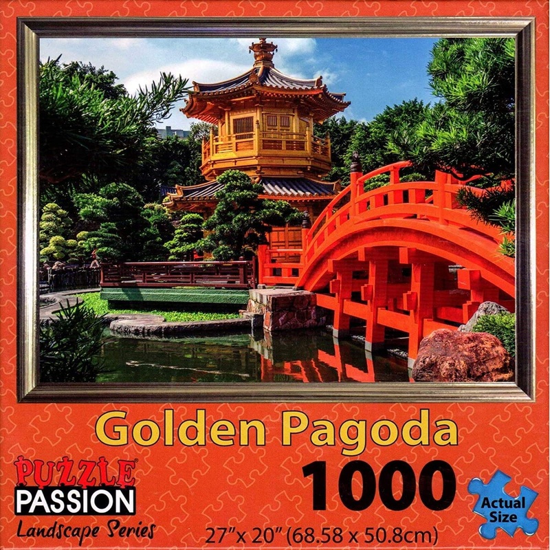Puzzle Passion - Golden Pagoda - 1000 Piece Jigsaw Puzzle