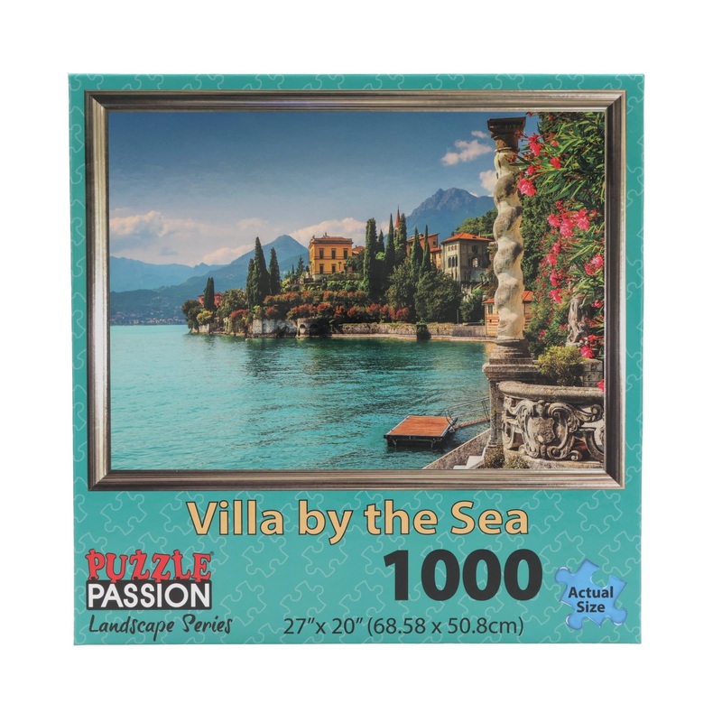 Puzzle Passion - Villa By The Sea - 1000 Piece Jigsaw Puzzle