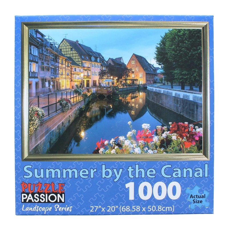Puzzle Summer By The Canal 1000 Pieces 27' X 20'