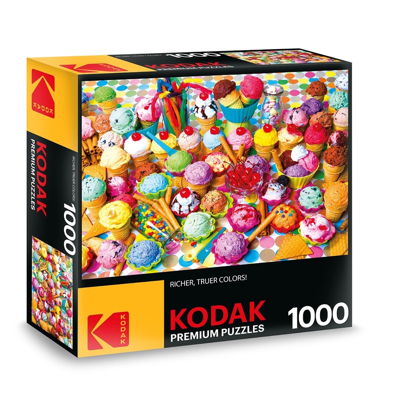 Roseart - Kodak Premium - Variety Of Colorful Ice Cream - 1000 Piece Jigsaw Puzzle For Adults