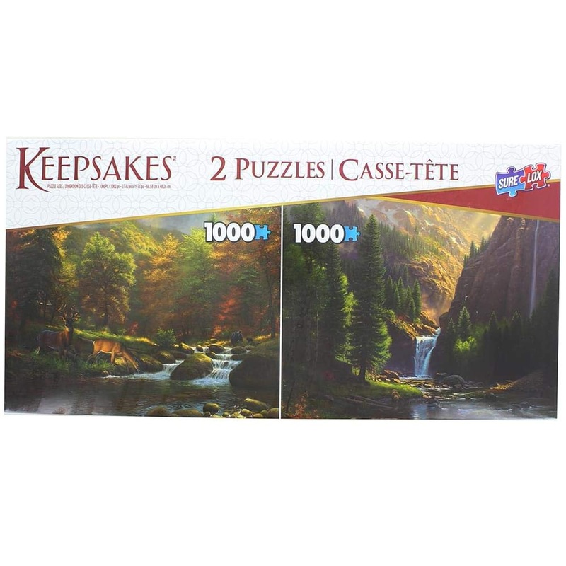 Set Of 2 Keepsakes 1000 Piece Jigsaw Puzzles | Mountain Landscapes