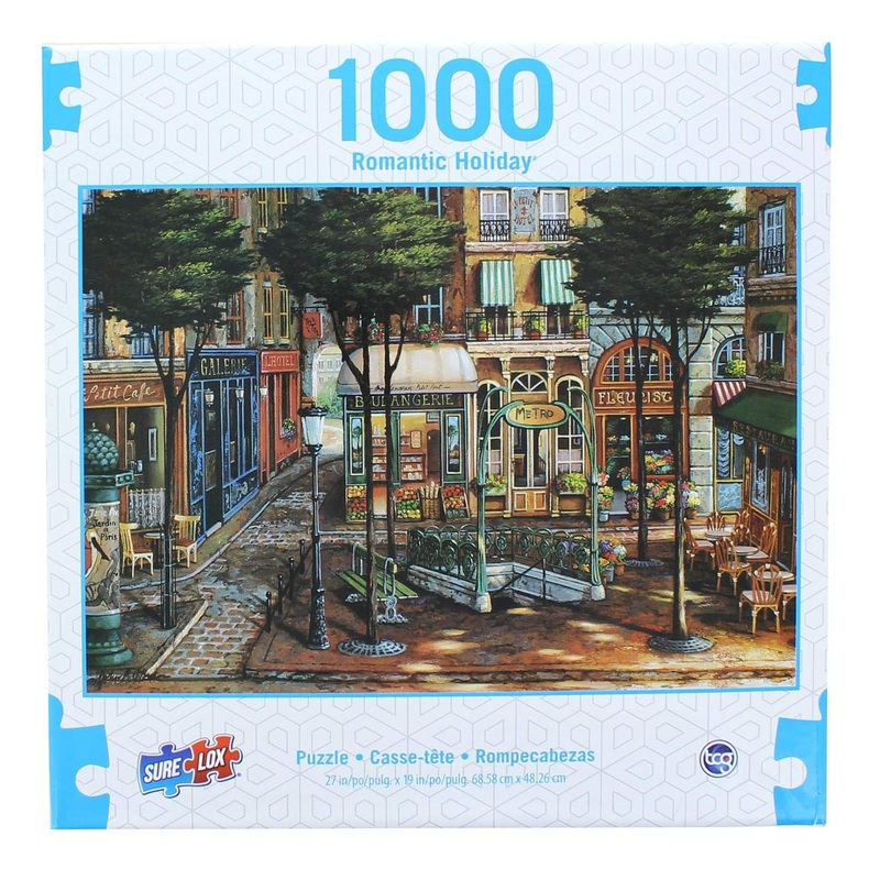 Sunlit Square 1000 Piece Romantic Holiday Puzzle