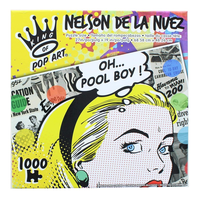 The Canadian Group King Of Pop Art - Nelson De La Nuez - Oh... Pool Boy! - 1000 Piece Puzzle