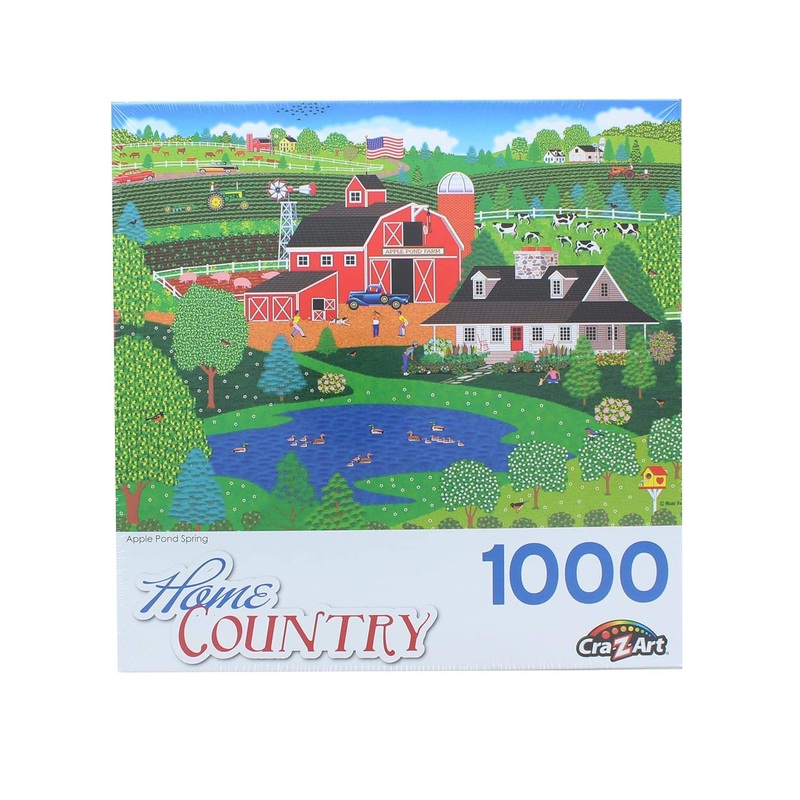 Apple Pond Spring 1000 Piece Collector Puzzle By Artist: Mark Frost