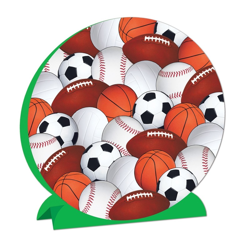 Beistle Party Decoration 3 - D Sports Centerpiece 9' (1/Pkg) - 12 Pack