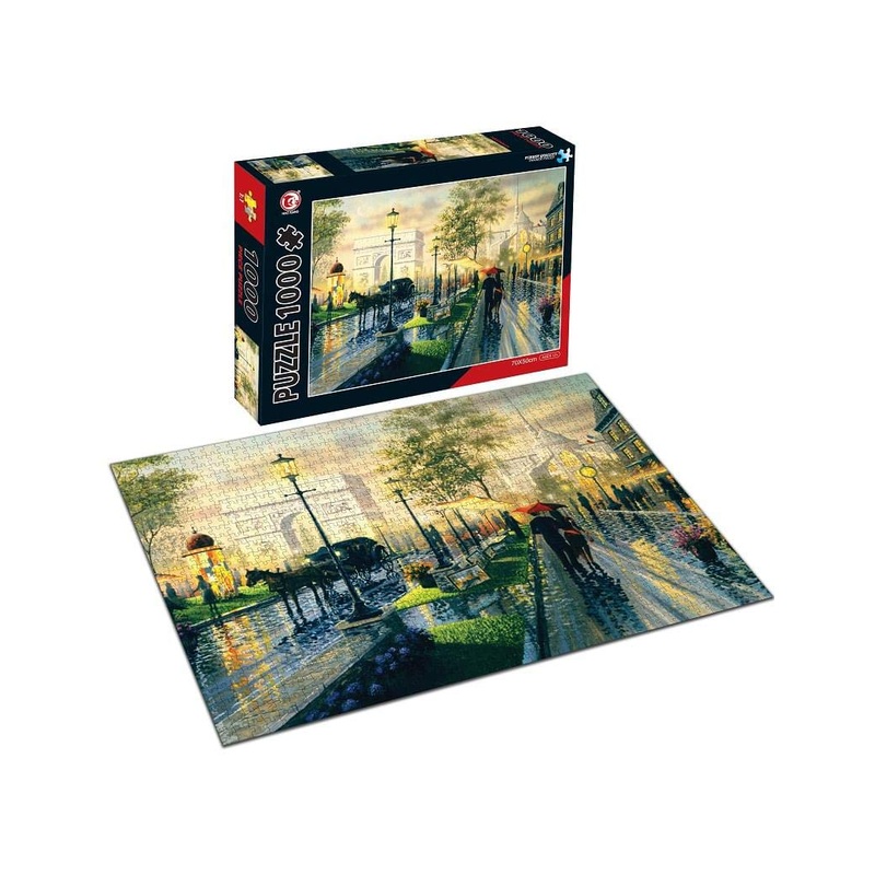 Cobblestone Street 1000 Piece Jigsaw Puzzle