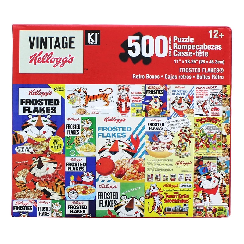 Crojack Capital Inc, Kellogg'S Vintage Frosted Flakes 500 Piece Jigsaw Puzzle, Multi-Colored