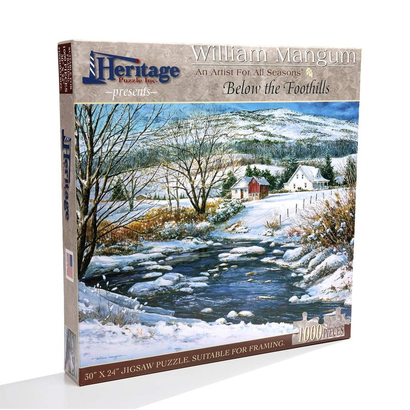 Heritage Puzzle Below The Foothills Jigsaw Puzzle By William Mangum (1000-Piece)