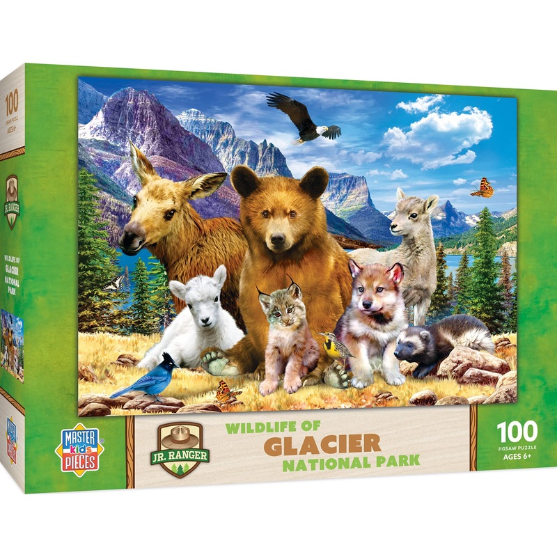 Masterpieces 100 Piece Jigsaw Puzzle For Kids - Glacier National Park - 14'X19'