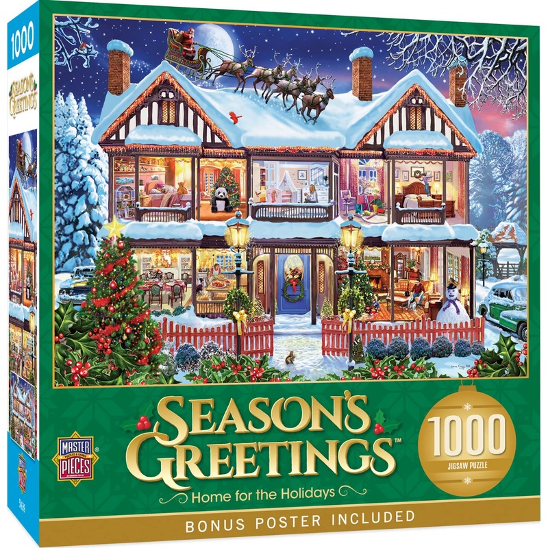 Masterpieces 1000 Piece Christmas Jigsaw Puzzle - Home For The Holidays - 19.25'X26.75'