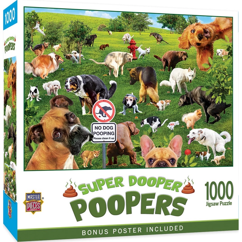 Masterpieces 1000 Piece Jigsaw Puzzle For Adults And Family - Super Dooper Poopers - 19.25'X26.75'