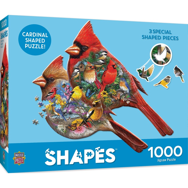 Masterpieces 1000 Piece Jigsaw Puzzle For Adults, Family, Or Youth - Cardinals - 27.5'X37.5'