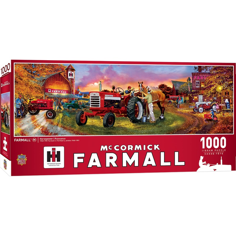Masterpieces 1000 Piece Jigsaw Puzzle For Adults, Family, Or Youth - Farmall Panoramic - 13'X39'