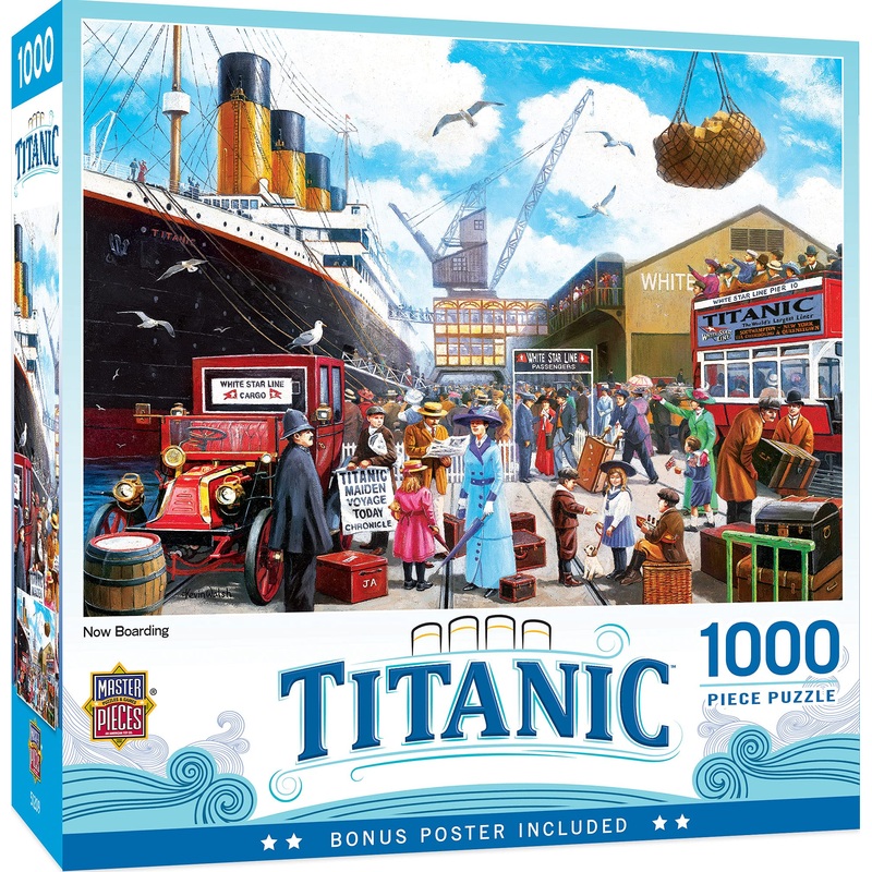 Masterpieces 1000 Piece Jigsaw Puzzle For Adults, Family, Or Youth - Titanic Boarding - 19.25'X26.75'