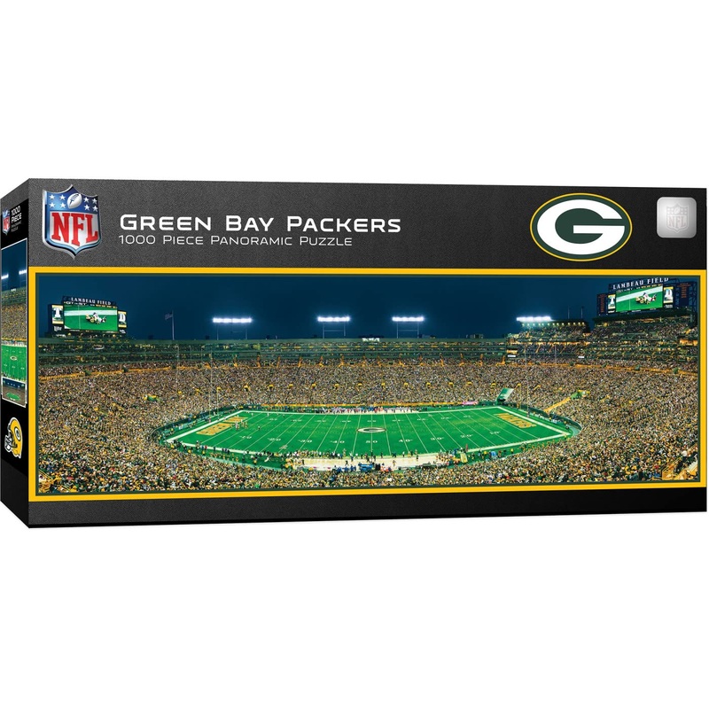 Masterpieces 1000 Piece Sports Jigsaw Puzzle - Nfl Green Bay Packers Center View Panoramic - 13'X39'