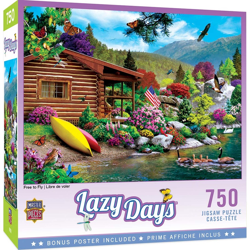 Masterpieces 750 Piece Jigsaw Puzzle For Adults And Family - Free To Fly - 18'X24'