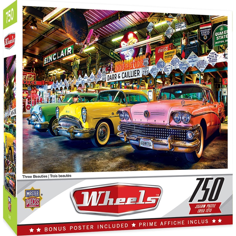 Masterpieces 750 Piece Jigsaw Puzzle For Adults, Family, Or Kids - Three Beauties - 18'X24'