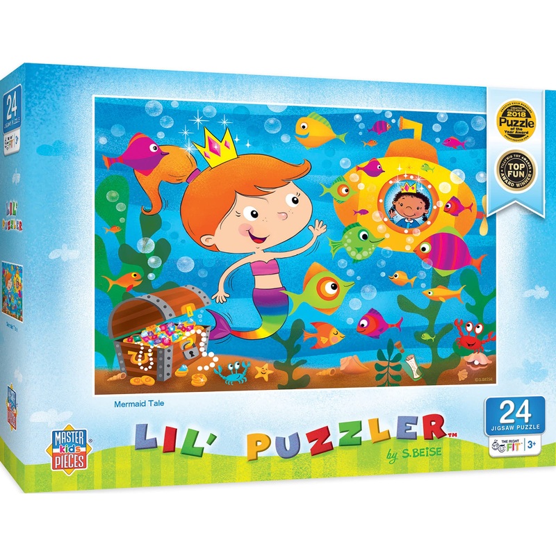 Masterpieces Lil Puzzler 24 Piece Jigsaw Puzzle For Kids - Mermaid Tail - 19'X14'