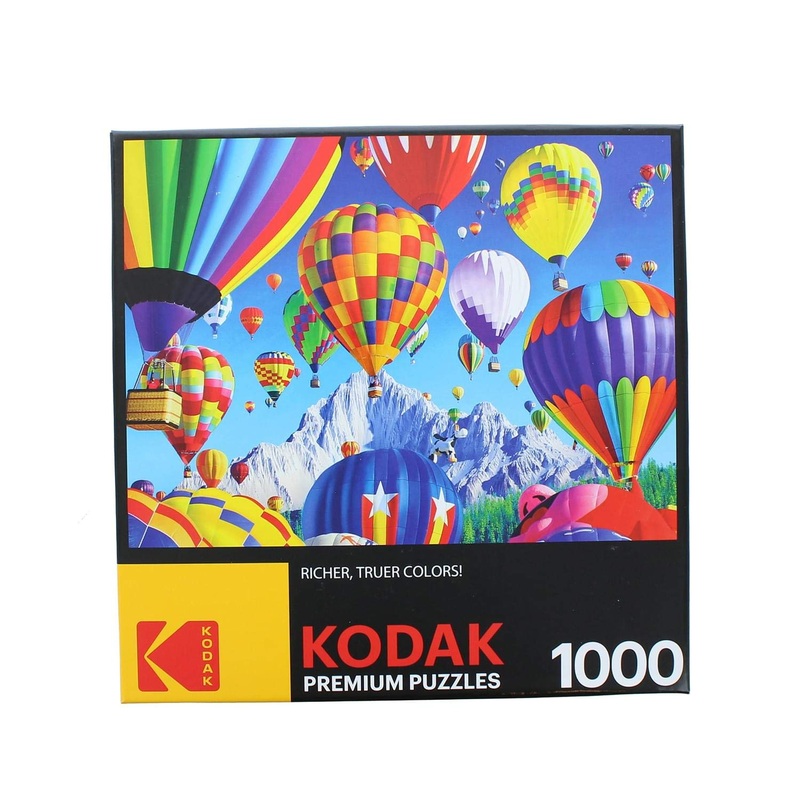Roseart - Kodak Premium - Balloons Over A Mountain - 1000 Piece Jigsaw Puzzle For Adults
