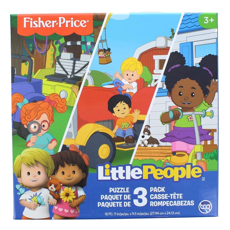 The Canadian Group Fisher-Price Little People 18 Piece Jigsaw Puzzle 3 Pack