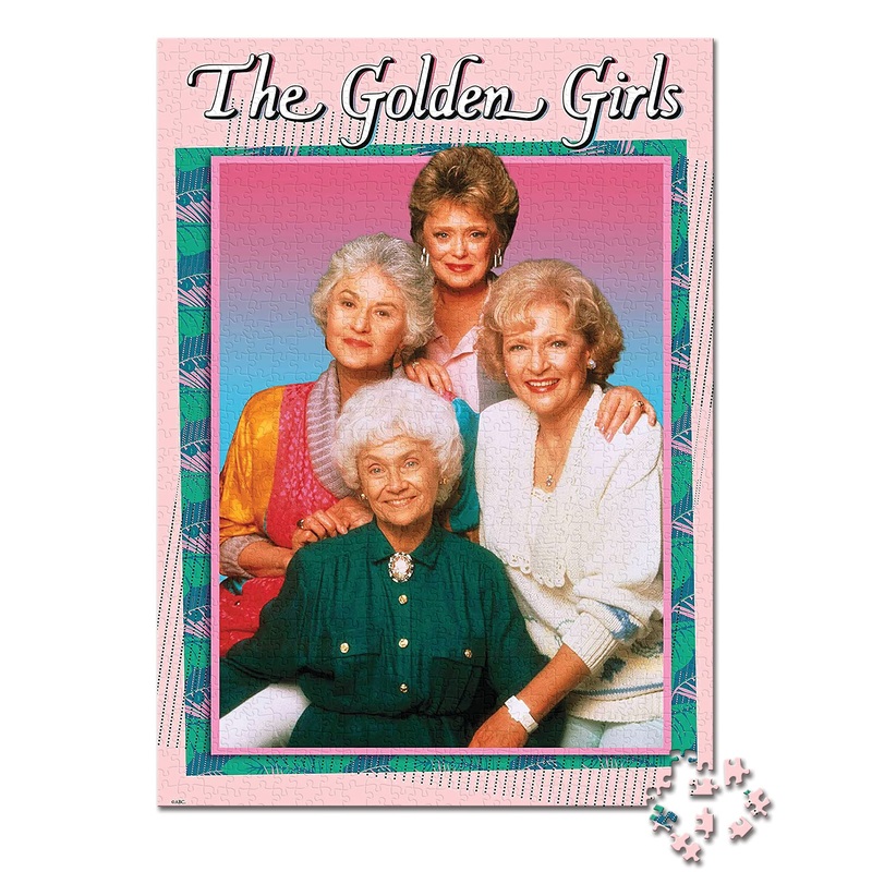 The Golden Girls 1000 Piece Jigsaw Puzzle | Officially Licensed Golden Girls Merchandise | Collectible Puzzle Featuring Blanche, Dorothy, Sophia, And Rose