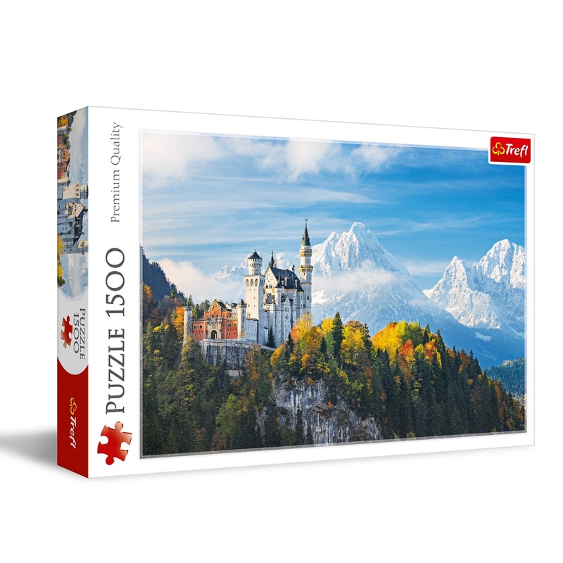 Trefl 1500 Piece Jigsaw Puzzles, Bavarian Alps, Landscape Puzzle Of Germany And Neuschwanstein Castle, Adult Puzzles, Trefl 26133