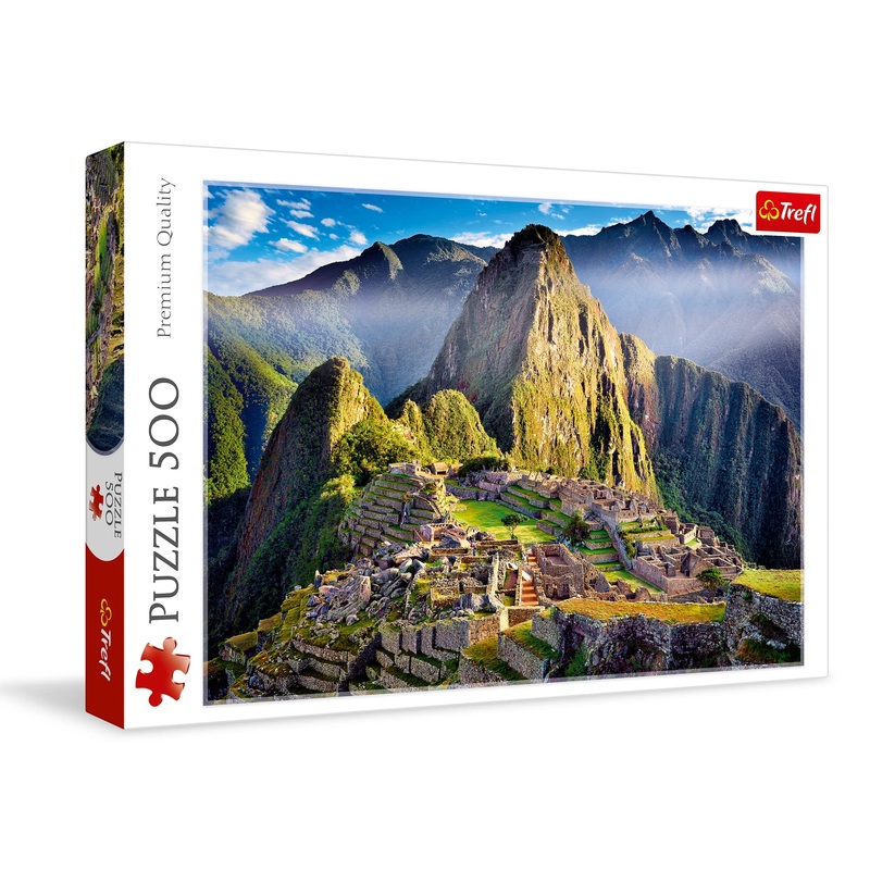 Trefl Historic Sanctuary Of Machu Picchu 500 Piece Jigsaw Puzzle Red 19'X13' Print, Diy Puzzle, Creative Fun, Classic Jigsaw For Adults And Children From 10 Years Old