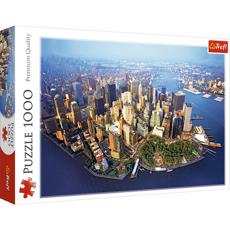 Trefl New York 1000 Piece Jigsaw Puzzle Red 27'X19' Print, Diy Puzzle, Creative Fun, Classic Puzzle For Adults And Children From 3 Years Old