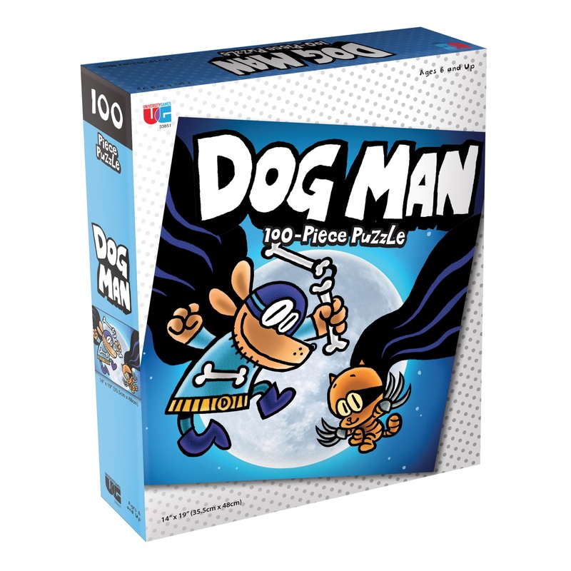 University Games, Dog Man And Cat Kid 100-Piece Puzzle. 14 Inch By 19 Inch Puzzle Of Dav PilkeyS Crime Fighting Duo Contains 100 Pieces For Challenging Fun. Ages 6 And Up.