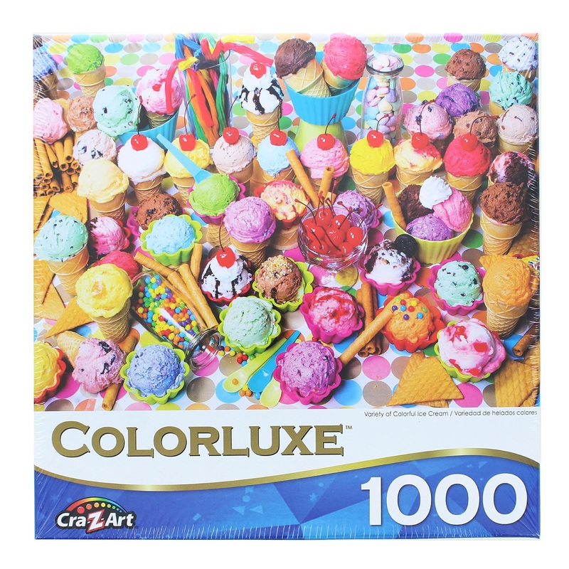 Variety Of Colorful Ice Cream Colorluxe 1000 Piece Puzzle
